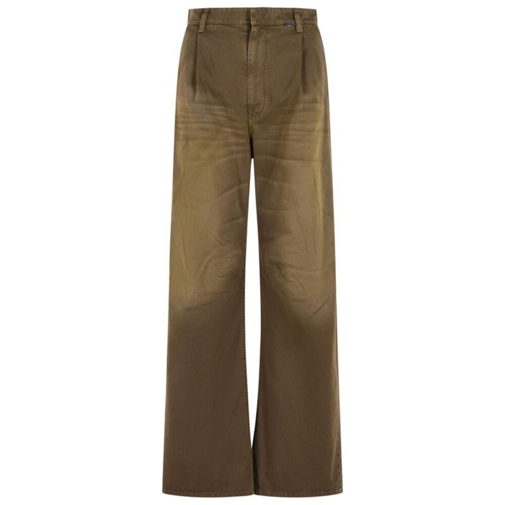 Mm6 Maison Margiela Brown Denim Jeans Women